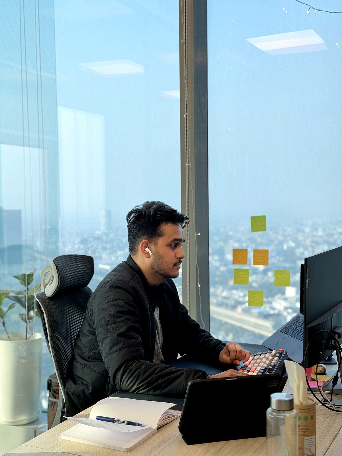 Tanuj Bhatt — Podcast Strategist and Growth Strategist working at his Noida office